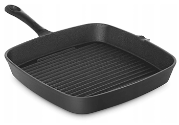 ROYAL CATERING Gjutjärns grillstekpanna 24 x 24 cm, 5.5 cm hög, grillpanna