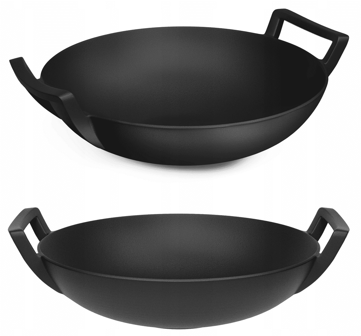 ROYAL CATERING Gjutjärns wook 32 cm, 11 cm djup - 3