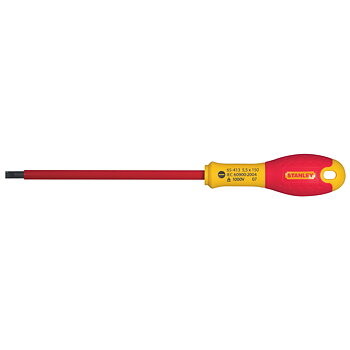 Stanley Skruvmejsel för elektriker, platt, FATMAX, FM SD, isolerad, Soft Grip, Stanely, 4 x 100 mm