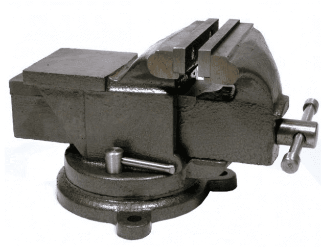 Skruvstycke 200 mm, skruvstäd vridbart 360˚ 13 kg, gjutjärn, Geko