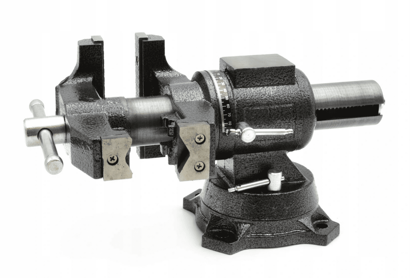 Skruvstycke 125 mm multifunktion, skruvstäd vridbar 360º 12 kg, Geko - 5