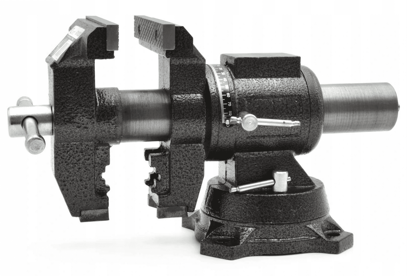 Skruvstycke 125 mm multifunktion, skruvstäd vridbar 360º 12 kg, Geko - 6