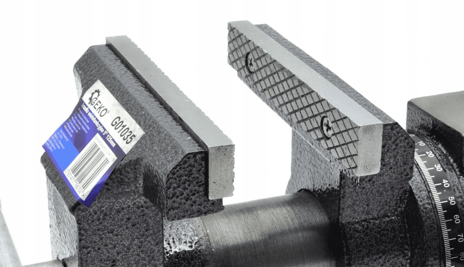 Skruvstycke 125 mm multifunktion, skruvstäd vridbar 360º 12 kg, Geko - 3
