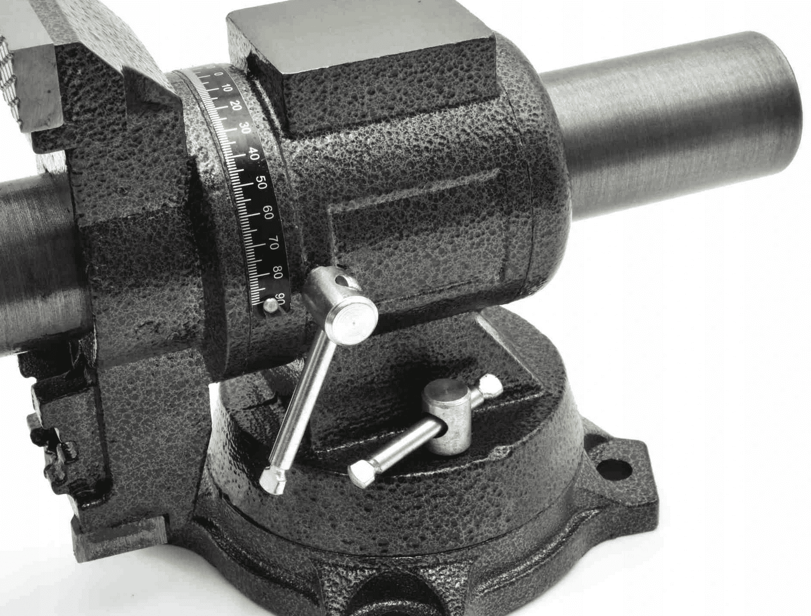 Skruvstycke 125 mm multifunktion, skruvstäd vridbar 360º 12 kg, Geko - 2