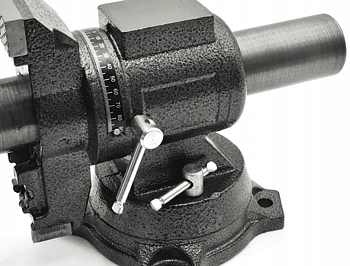 Skruvstycke 125 mm multifunktion, skruvstäd vridbar 360º 12 kg, Geko