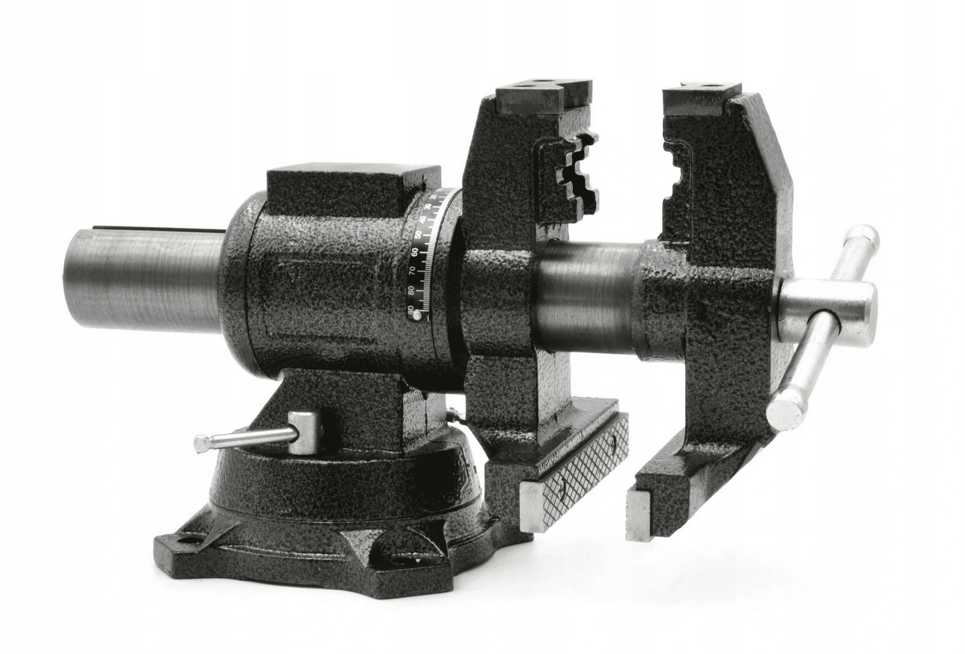 Skruvstycke 125 mm multifunktion, skruvstäd vridbar 360º 12 kg, Geko - 4