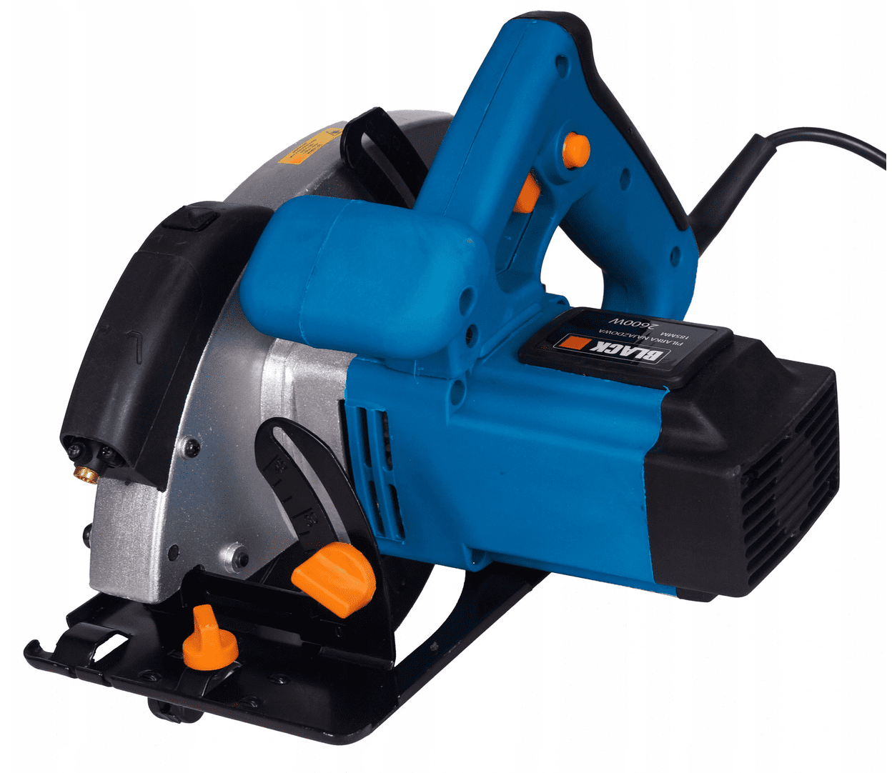 Elsåg, cirkelsåg 2250W, 230v, 4500rpm, 65 mm skärdjup, 185 mm sågskivor, laser - 8