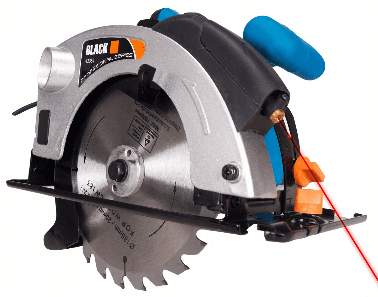 Elsåg, cirkelsåg 2250W, 230v, 4500rpm, 65 mm skärdjup, 185 mm sågskivor, laser - 2