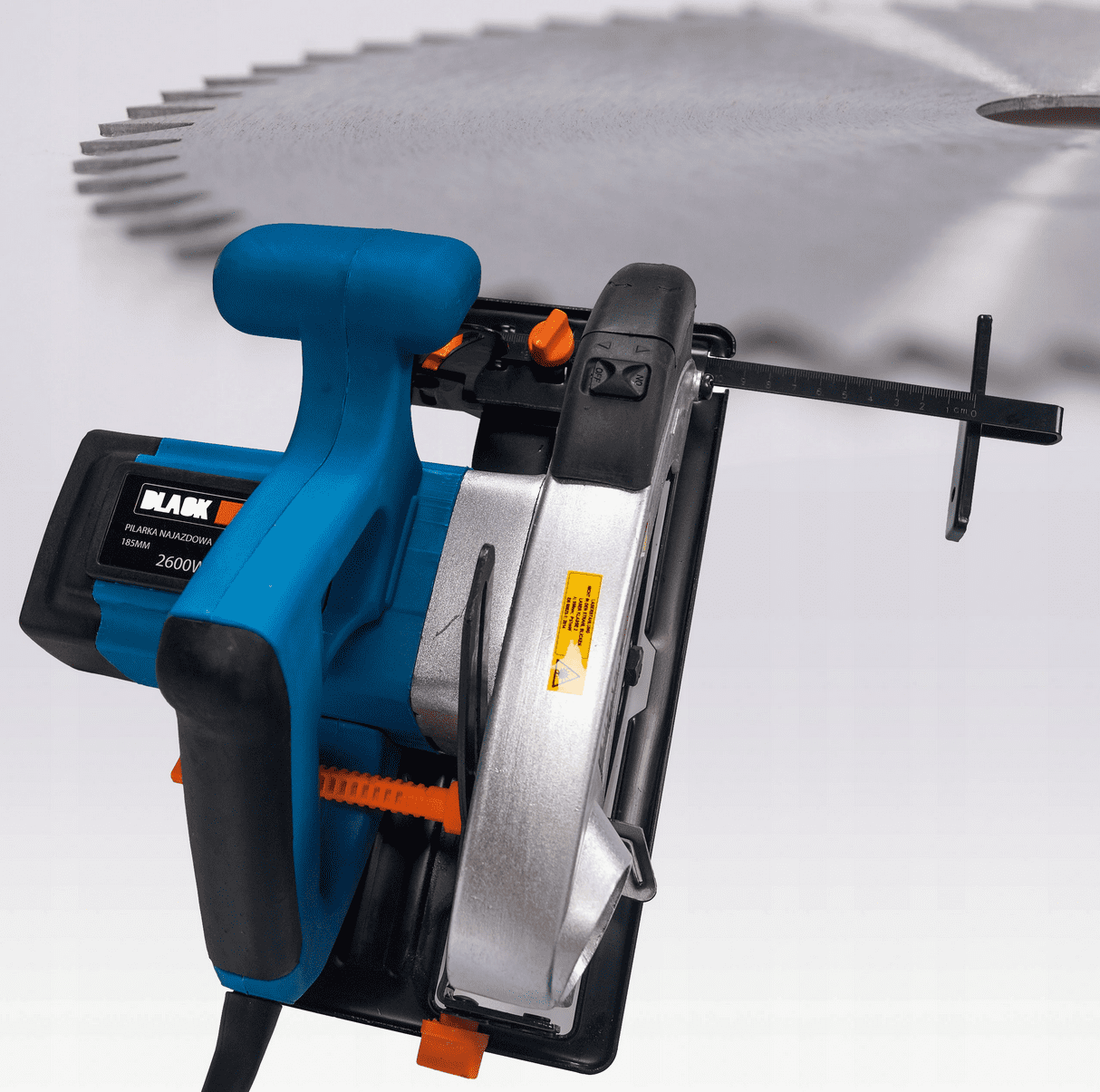 Elsåg, cirkelsåg 2250W, 230v, 4500rpm, 65 mm skärdjup, 185 mm sågskivor, laser - 3