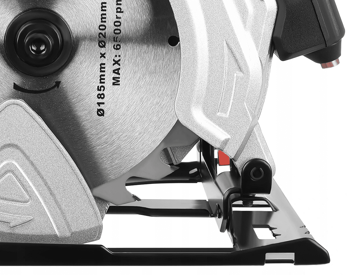 Elsåg, cirkelsåg 2850W, 230v, 5800rpm, 70 mm skärdjup, 185 mm sågskivor, laser - 6