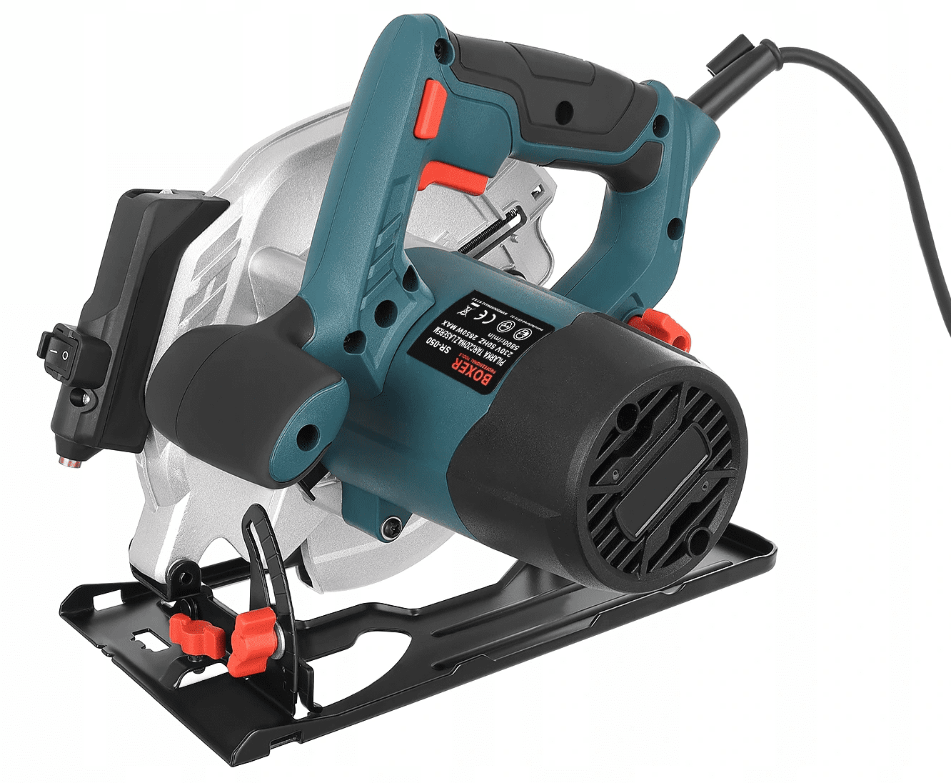 Elsåg, cirkelsåg 2850W, 230v, 5800rpm, 70 mm skärdjup, 185 mm sågskivor, laser - 7