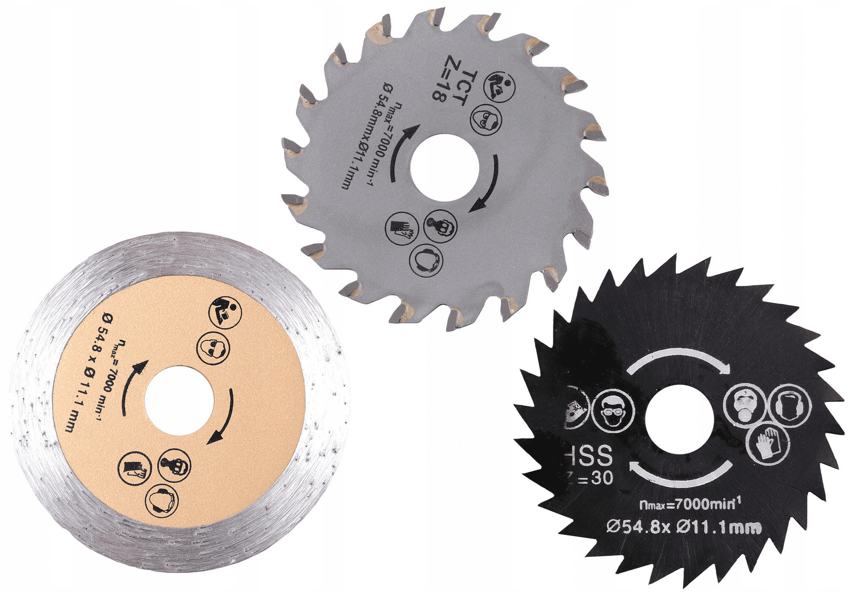 Minsåg, cirkelsåg 400W elsåg, 230v, 3400rpm, 12 mm skärdjup, 54.8 x 11.1 mm sågskivor, LEX - 13