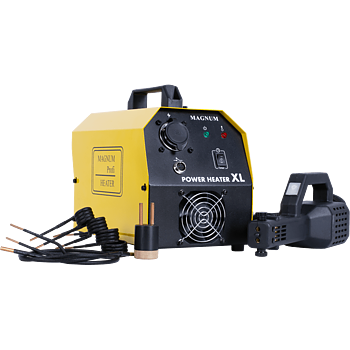 Induktionsvärmare 230V 16A, 800 grader, 3KW 100 kHZ, LED, komplett sats, väska, Magnum Power Heater XL