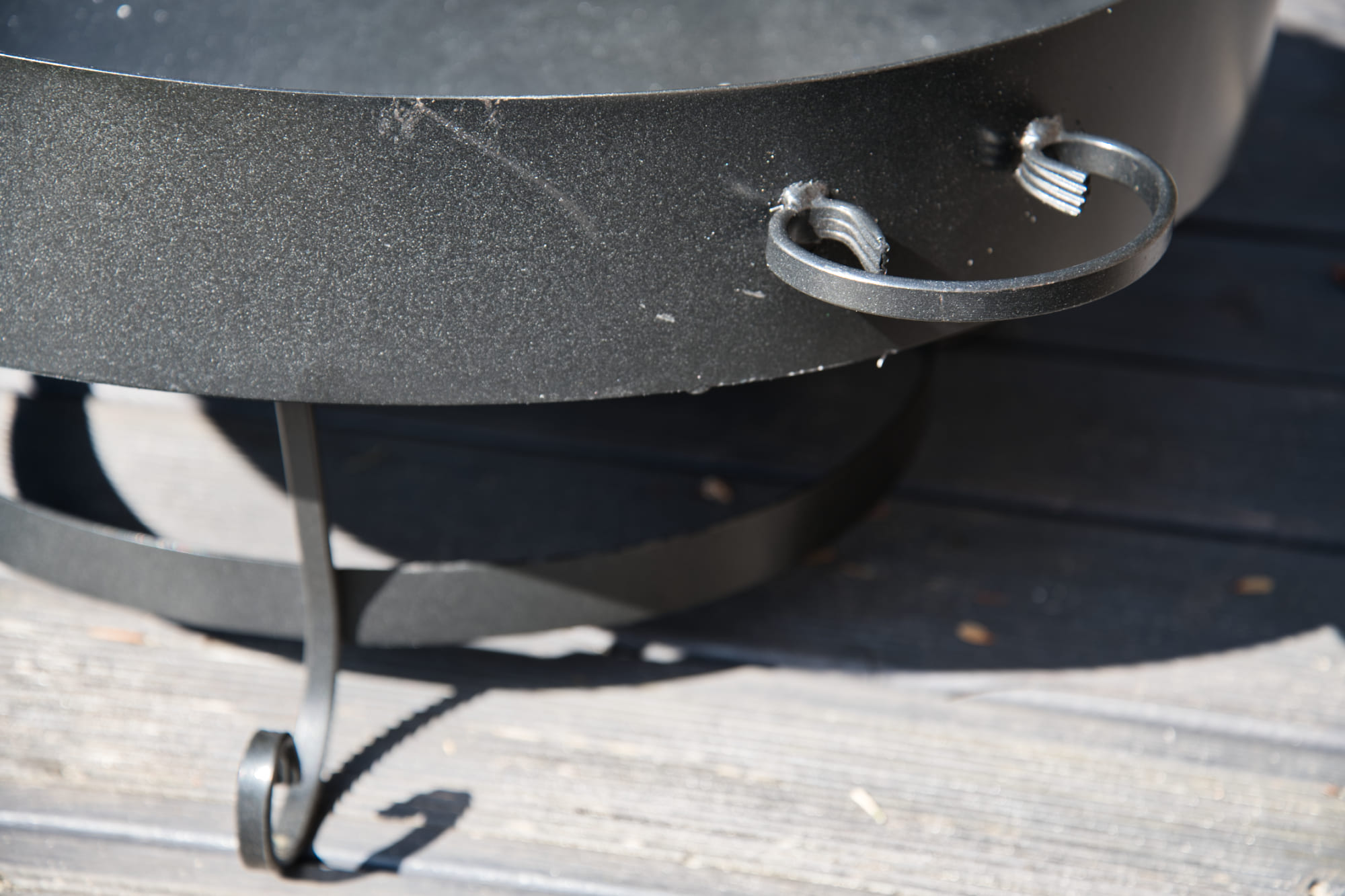Grill, handgjord elegant svänggrill av hög kvalitet, eldstad 60 cm, ihopfällbar trebensstativ 190 cm - 14
