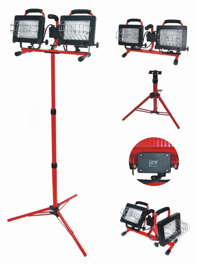 PROLINE TOOLS Lampa på justerbart stativ 2 x 500W, Portabel, Proline