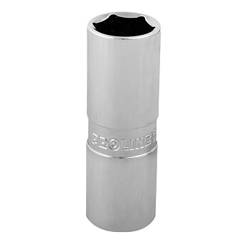 PROLINE TOOLS Tändstiftshylsa 21 mm 6-kant med gummiinlägg, Proline