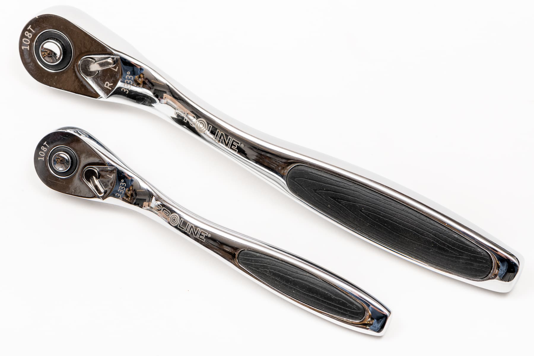 PROLINE TOOLS Spärrhandtag 1/2, l=260 mm, 108T, nersänkt tryckknapp, slim, av högsta kvalitet, Proline - 10