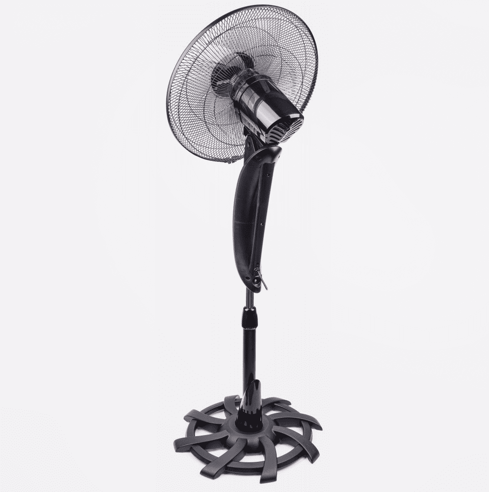Golvfläkt 40 cm 16, 80W 115-135 cm teleskop, fjärr, tyst och stabil, 3 hastigheter, Powermat - 8