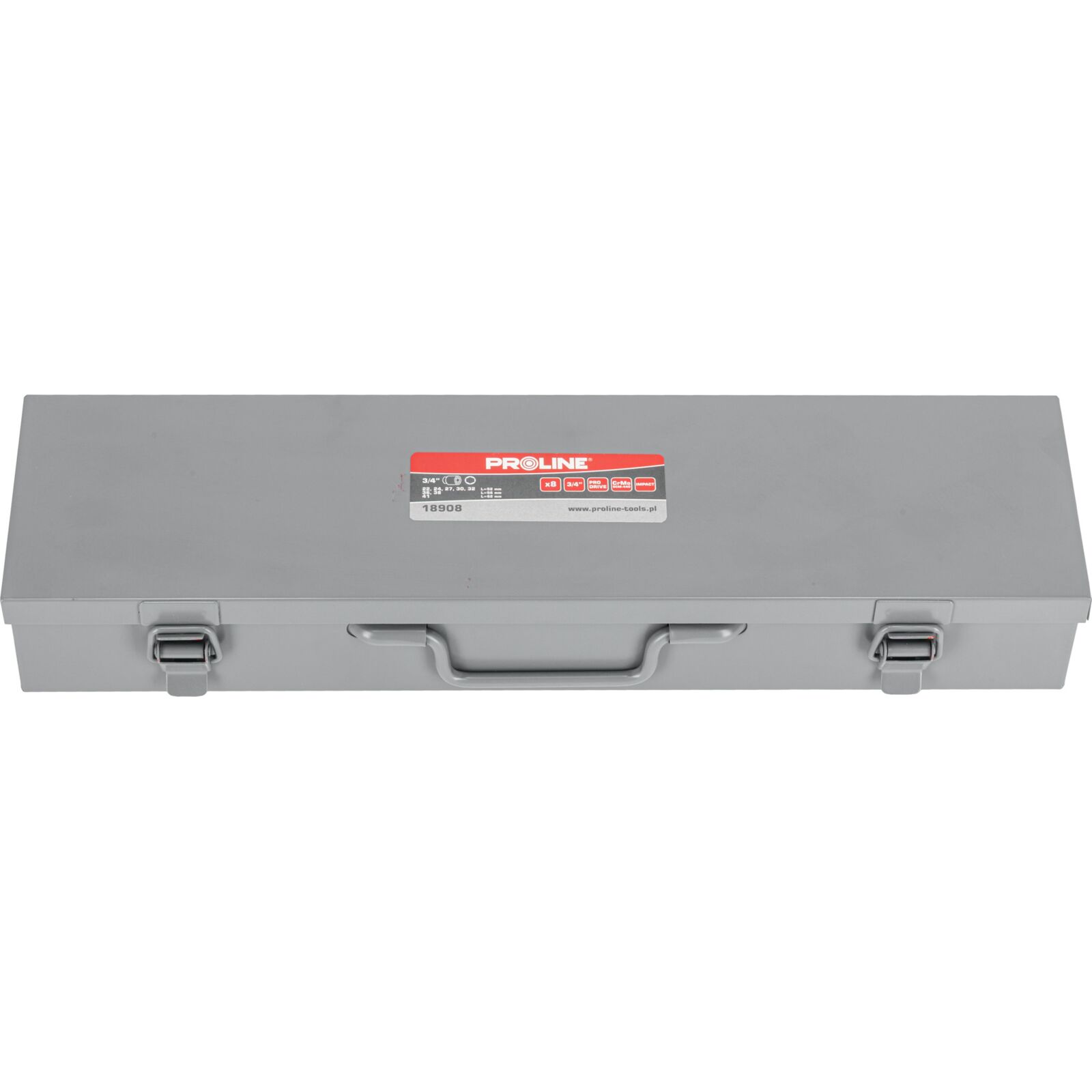 PROLINE TOOLS Krafthylssats 8st. (slaghylsor) 3/422-41 mm, CRV-MO, Proline - 2