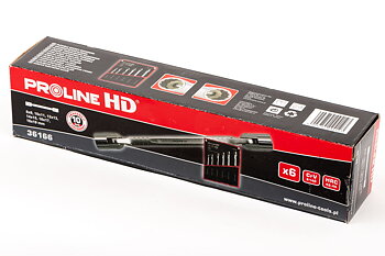 PROLINE TOOLS HD Ledhylsnyckelsats 6 Delar 8 x 9–18 x 19 mm Kromvanadium, Proline-HD