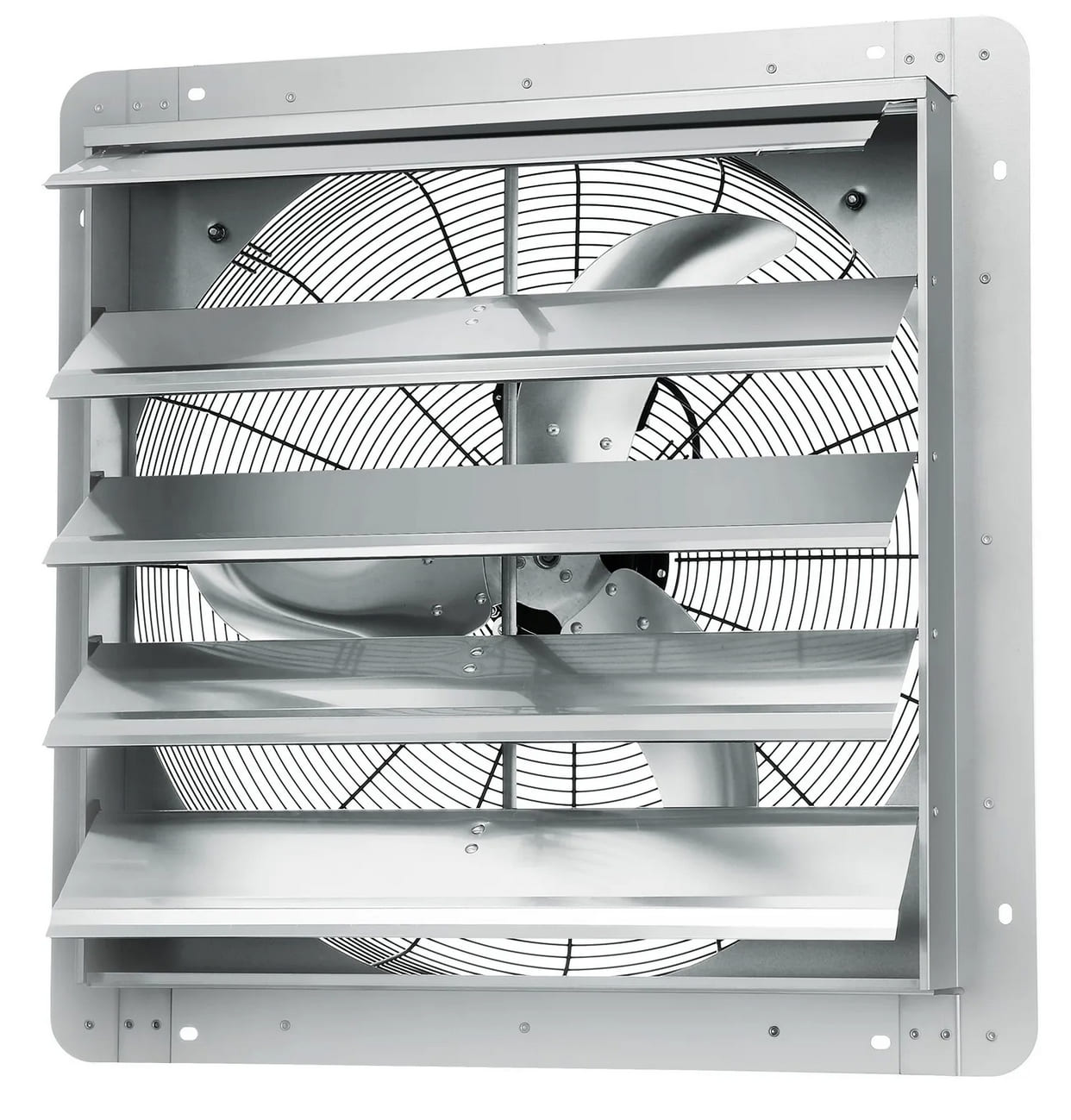 Övriga4 Industriell Väggfläkt Utsugsfläkt 610mm Aluminium 4800m³/h 1400 Varv 115W EF-24-AC2, Vevor - 2