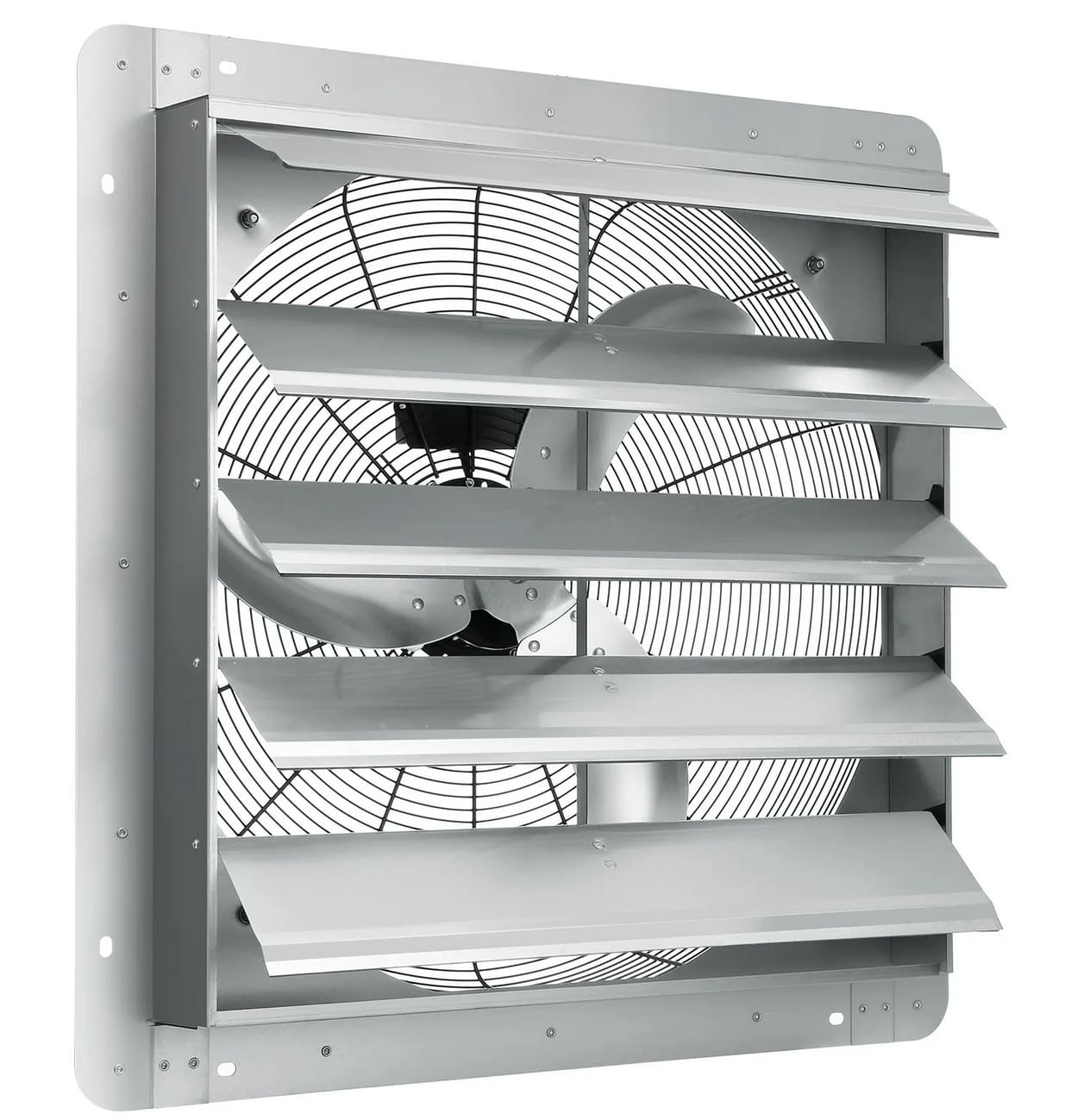 Övriga4 Industriell Väggfläkt Utsugsfläkt 610mm Aluminium 4800m³/h 1400 Varv 115W EF-24-AC2, Vevor