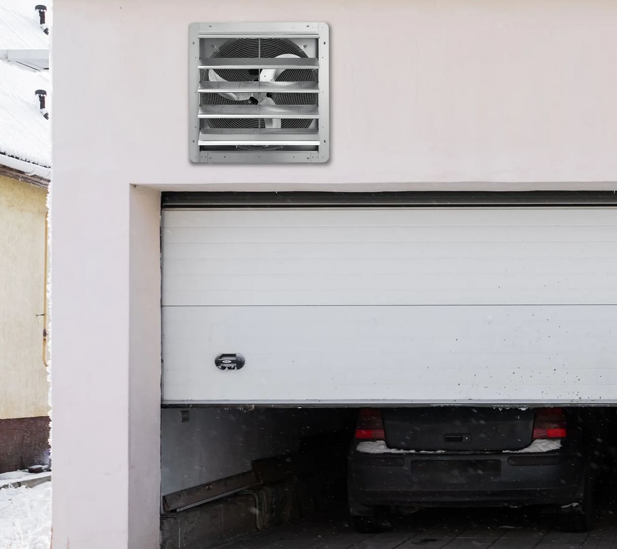 Övriga4 Industriell Väggfläkt Utsugsfläkt 610mm Aluminium 4800m³/h 1400 Varv 115W EF-24-AC2, Vevor - 8