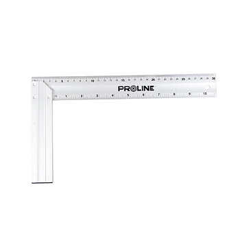PROLINE TOOLS Vinkelhake med linjal 500 x 235 mm, Aluminium, Proline
