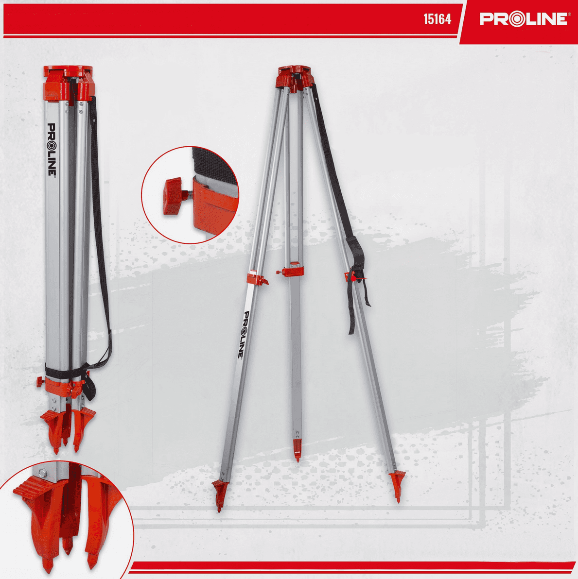 PROLINE TOOLS Stativ Aluminium 97-162 cm, Proline