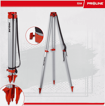 PROLINE TOOLS Stativ Aluminium 97-162 cm, Proline