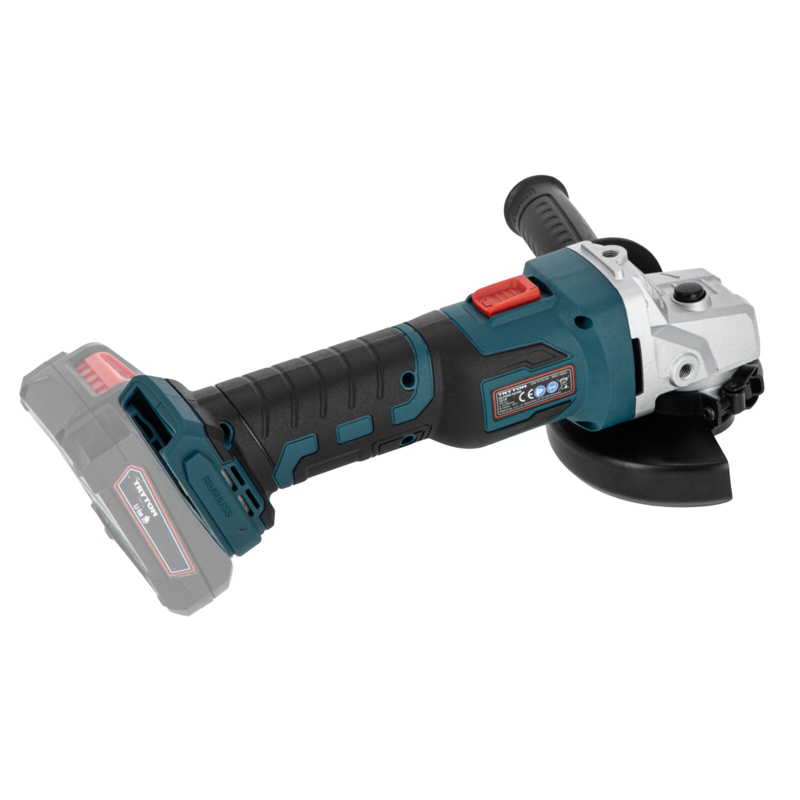 Vinkelslip, batteridriven 125 mm 20V (utan batteri), Tryton - 4