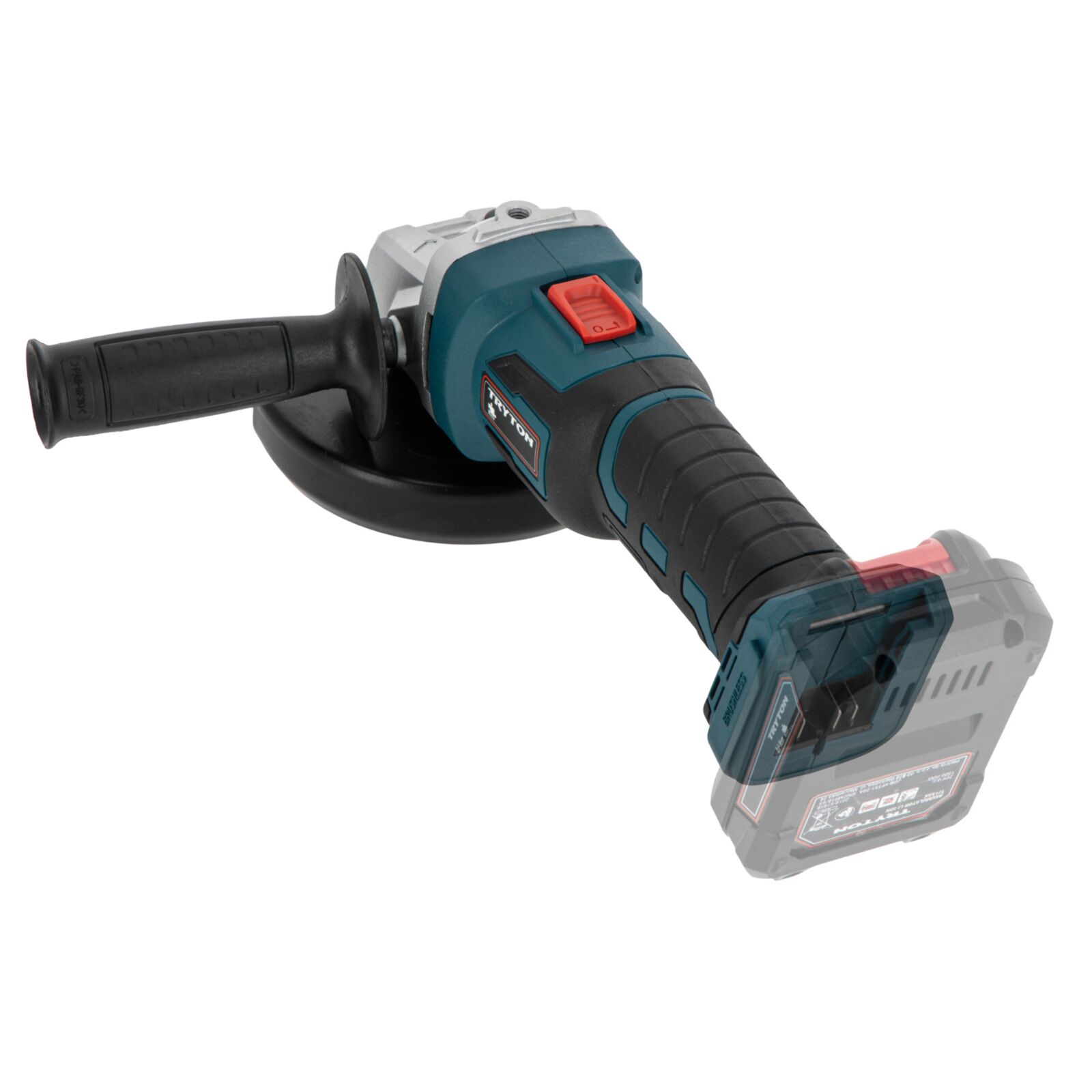 Vinkelslip, batteridriven 125 mm 20V (utan batteri), Tryton - 6