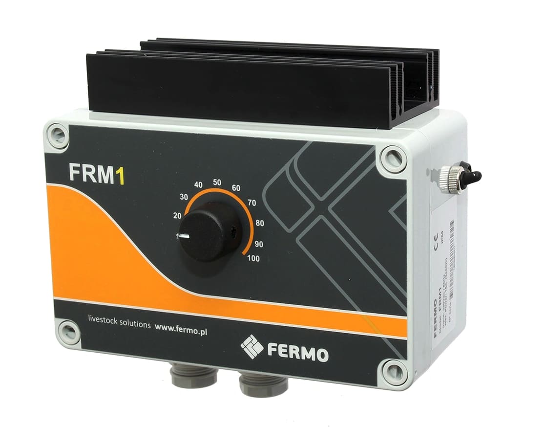 Manuell Varvtalsregulator Fläkt 15A 230V Steglös IP55 med Kylfläns, Fermo - 2