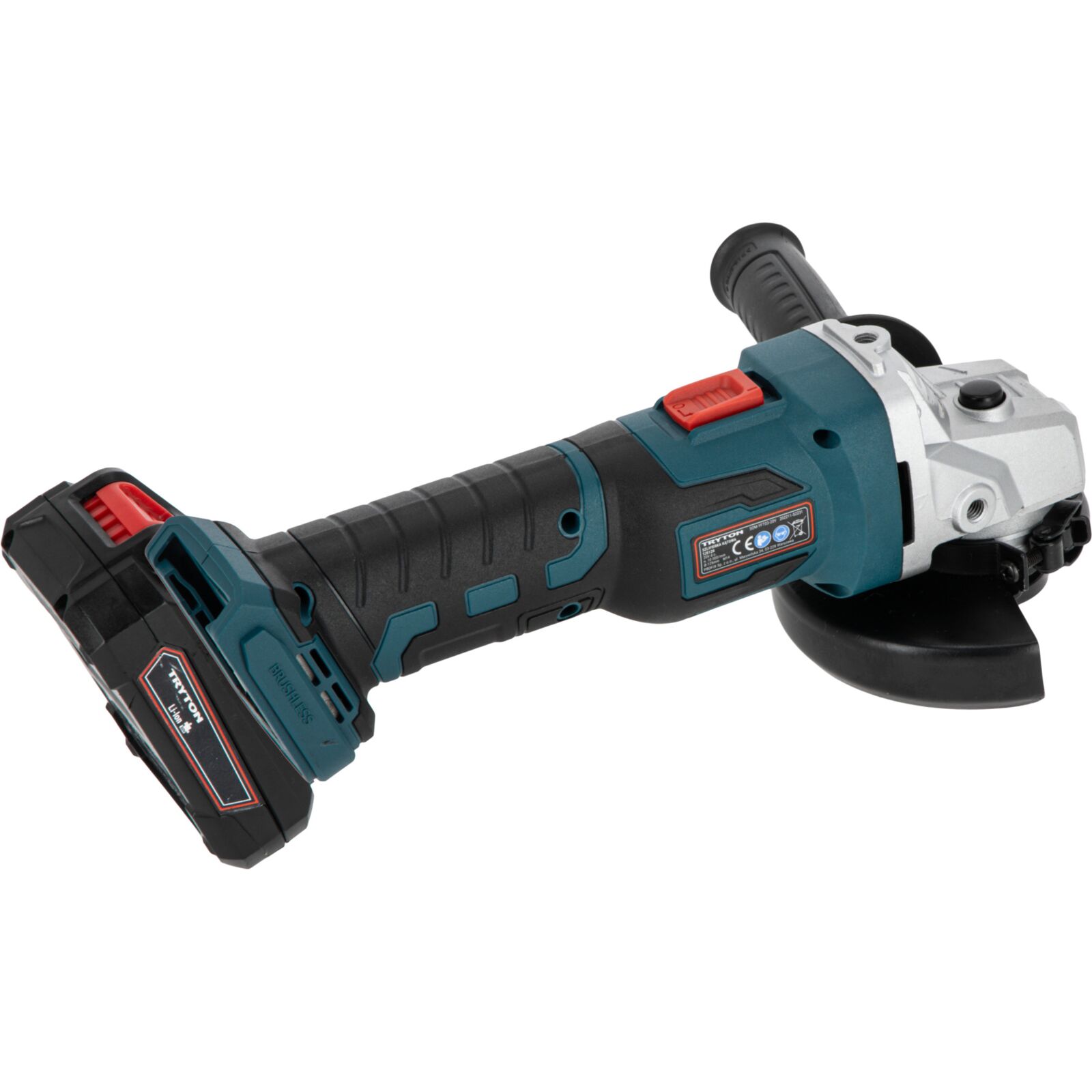 Vinkelslip, batteridriven 125 mm 20V (med batteri och laddare), Tryton - 5