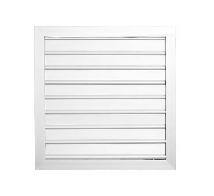 Jalusi för Väggfläkt Aluminium 540x540mm Vit, Utomhusmontage, BestFan