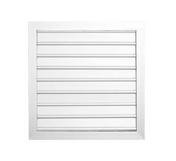 Jalusi för Väggfläkt Aluminium 540x540mm Vit, Utomhusmontage, BestFan