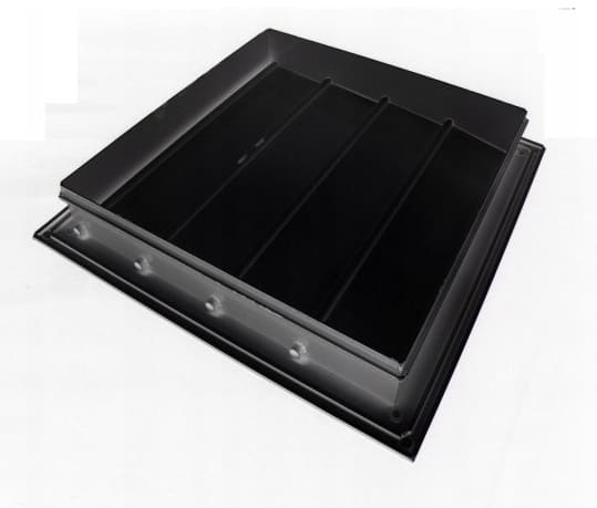 Jalusi för Väggfläkt Aluminium 540x540mm Vit, Utomhusmontage, BestFan - 3
