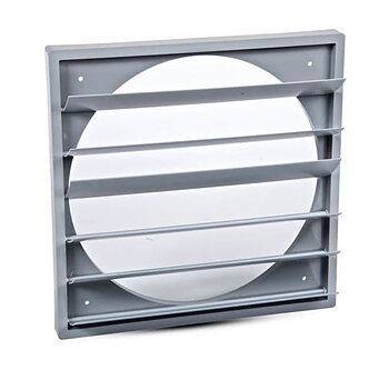 Harmann Ventilatoren Gravitationsjalusi Ventilation ABS-Plast 501x501mm Ø450mm UV-Beständig GSP 450, Harmann