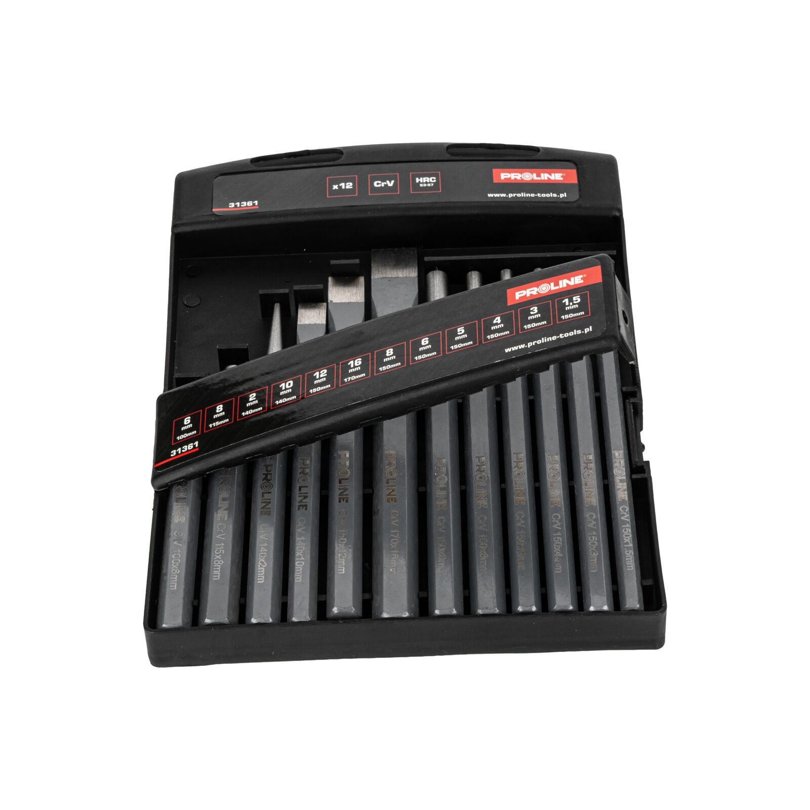 PROLINE TOOLS Slag- och Mejselsats 12 Delar, Proline - 4