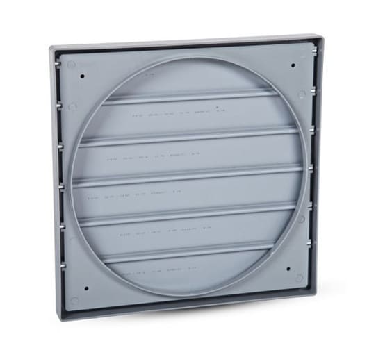 Harmann Ventilatoren Gravitationsjalusi Ventilation ABS-Plast 460x460mm Ø400mm UV-Beständig GSP 400, Harmann - 3