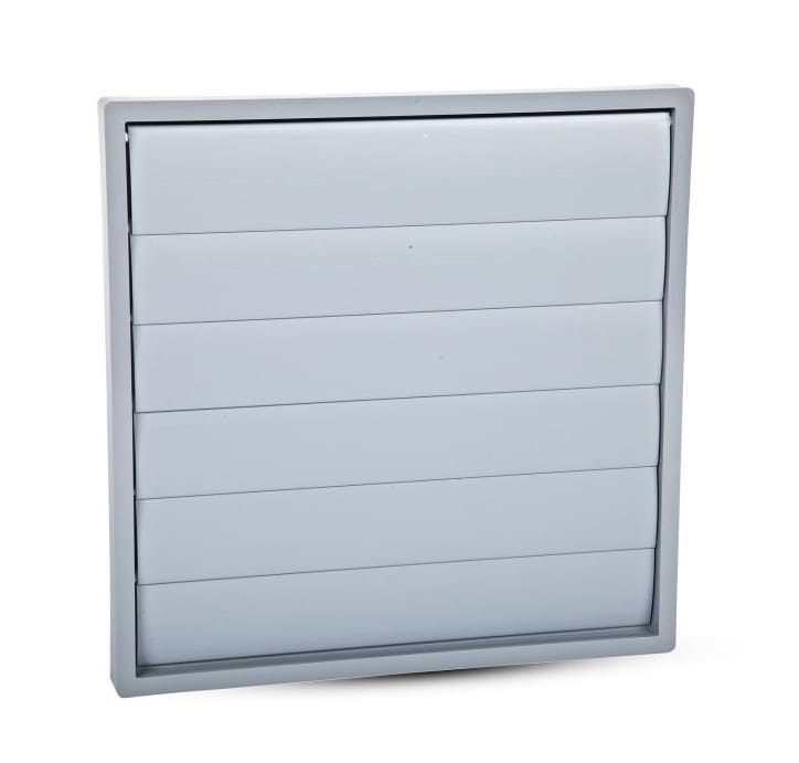 Harmann Ventilatoren Gravitationsjalusi Ventilation ABS-Plast 460x460mm Ø400mm UV-Beständig GSP 400, Harmann