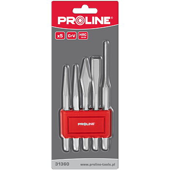 PROLINE TOOLS Slag- och Mejselsats 5 Delar, Proline