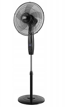 Golvfläkt Stående 50W 40cm Blad 3 Hastigheter Timer Oscillation Fjärrkontroll, Teesa