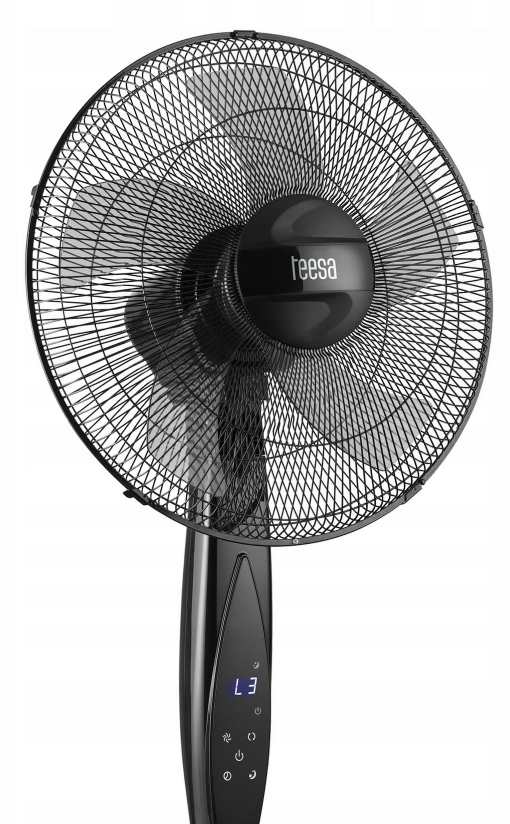 Golvfläkt Stående 50W 40cm Blad 3 Hastigheter Timer Oscillation Fjärrkontroll, Teesa - 2
