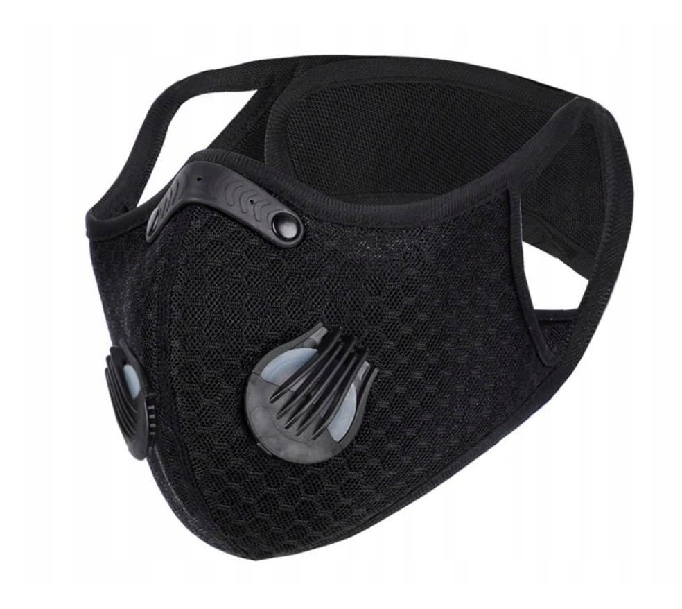 Övriga 3 Andningsskydd Sportmask Antismog Återanvändbar Neopren med 5 HEPA-filter, 2 Ventiler, Kardborreband