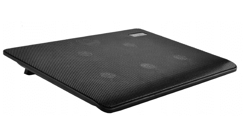 Laptop kylning, underlag med 5 kylfläktar, LED, 3 hastigheter, drivs via USB - ISO Trade - 9