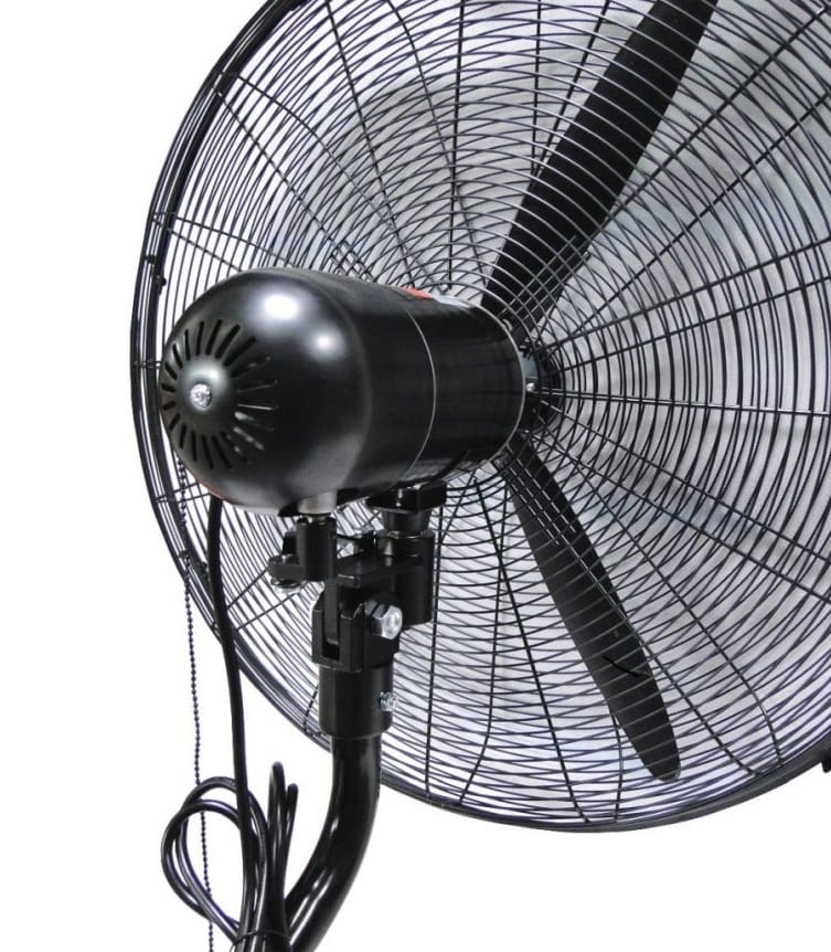 Kraftfull väggfläkt 70 cm 123W - industrifläkt för väggmontering, 10260 m3/h, Daxton - 2