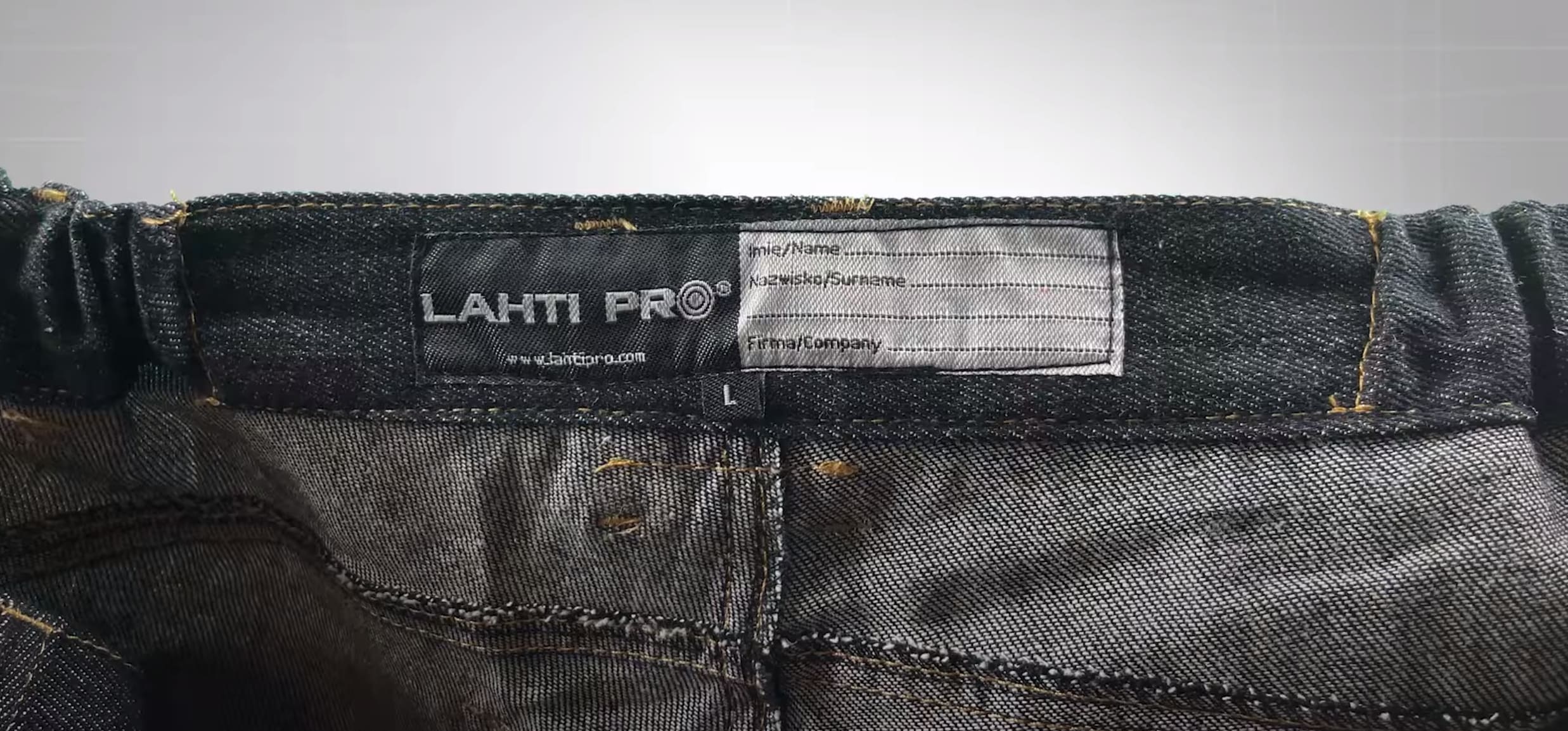 LahtiPro Arbetsbyxor Jeans, svarta förstärkta, CE, LAHTI (Storlek : XL) - 9