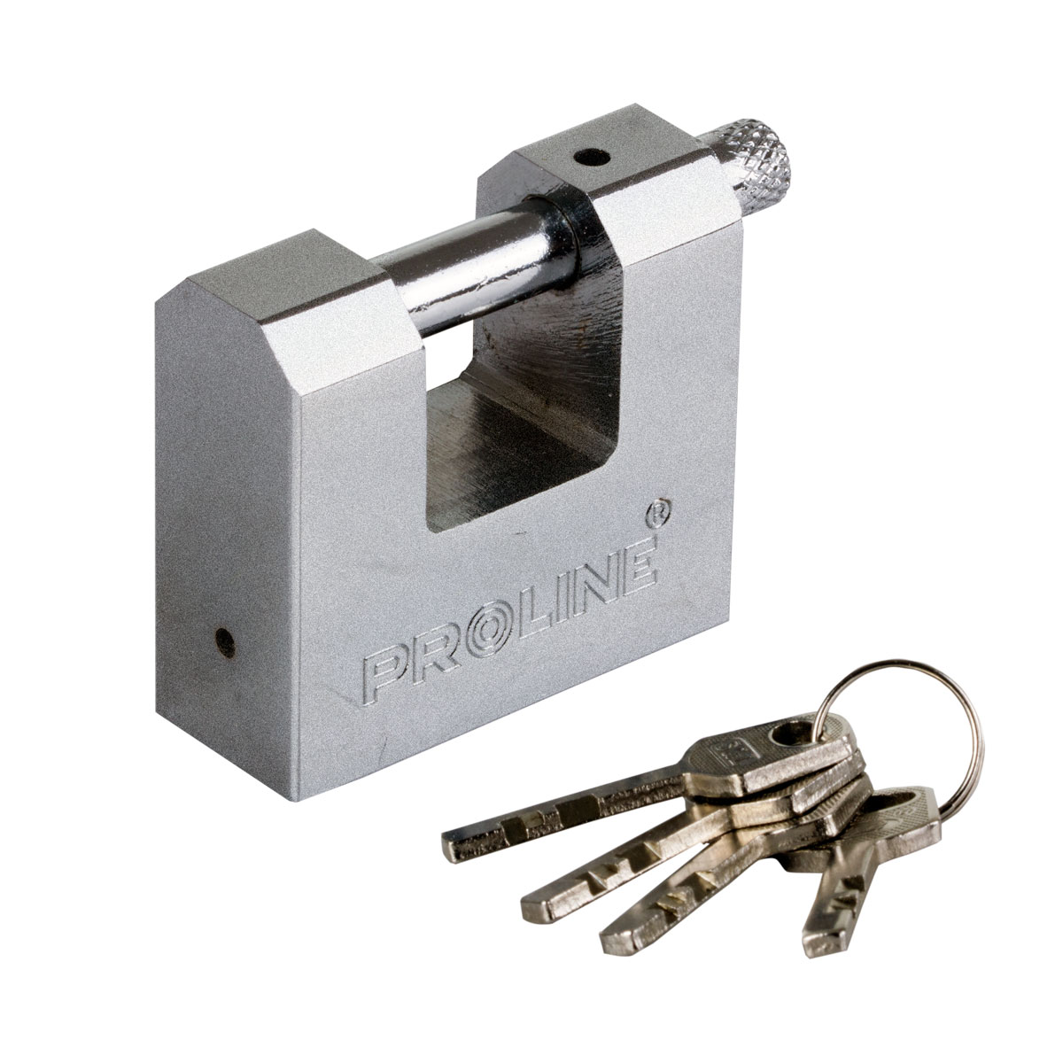 PROLINE TOOLS Rektangulärt hänglås 90 mm, Förstärkt Gjutjärn, Hård, Elektronisk Nyckel, Proline