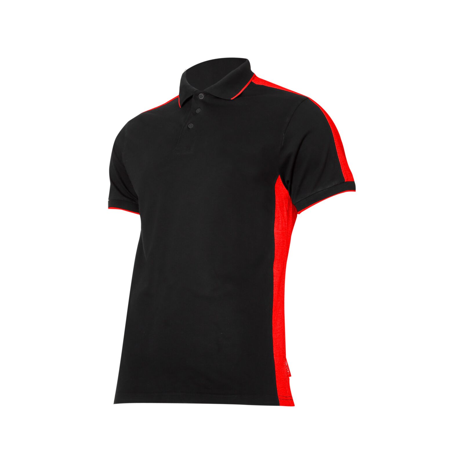 LahtiPro Polo Shirt 190G/m2, Black-Red, S, CE, LAHTI (Storlek : 2XL)
